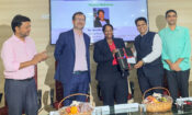 United States Acting Assistant Secretary of State for Oceans and International Environmental and Scientific Affairs Jennifer R. Littlejohn (in the center) with U.S. Consul General Chennai Chris Hodges; Anna University Centre for Water Resources Professor Dr R. Saravanan; Anna University Centre for International Relations Director Dr Bhaskaran; and Anna University Registrar Dr J. Prakash, as she joins a roundtable on leveraging climate modeling to strengthen local resilience strategies, at Anna University in Chennai on Friday, August 23.